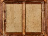 a picture of an old window with a wooden frame