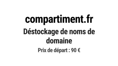 Nom de domaine compartiment.fr.