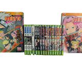 La collection complète des DVD de Naruto est exposée