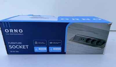the box is open on a white surface with a blue and white logo