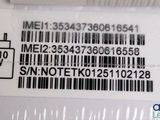 an image of a close up of a label on a refrigerator door