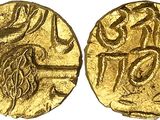 une pièce d'or portant l'image d'un homme et d'une femme