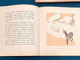 a book with a picture of a goat on it and a book with a picture of a goat on it