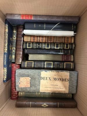 a box full of books that are sitting in it