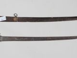 two knives are shown side by side on a white surface