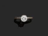 une bague en diamant à une seule pierre, par van cleef