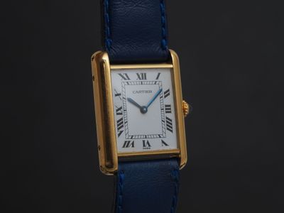 CARTIER Tank réf. 7808 Montre de poignet en or jaune 18k. Bo… - Photo 1