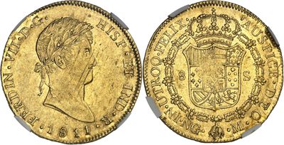 an image of a gold sovereign coin with a crown on it