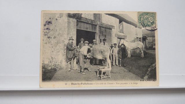 Dun-le-Palleteau : Un coin de Dunet . Nos paysans à la Forge (Mar...