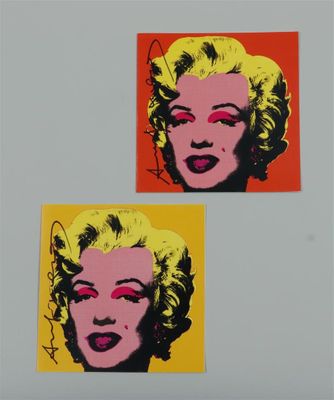 andy warhol, ' andy warhol, marilyn monroe, red, yellow, and orange ', 2012