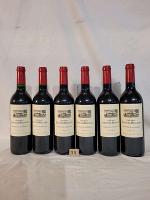 6 Bouteilles CHÂTEAU JALOUSIE BEAULIEU 2006 BORDEAUX SUPERIE…