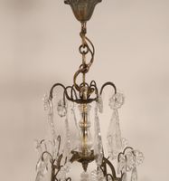Important lustre cage à huit bras de lumières. (photo 5)