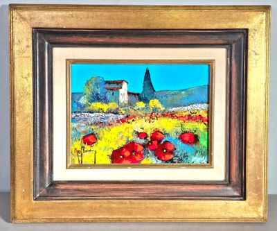 Roger KEIFLIN (né en 1949). " La petite Bastide" Huile sur t…