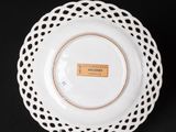 a close up of a plate with a label on it