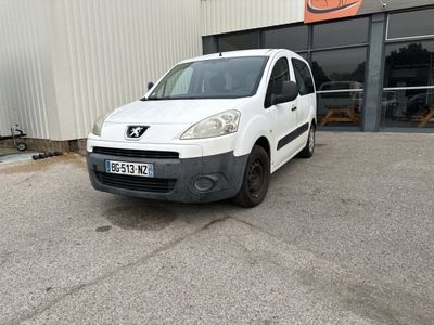 la petite camionnette blanche est garée devant un bâtiment