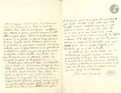 an old handwritten letter with a black ink writing on it