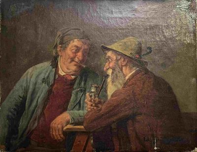 EDUARD VON GRUTZNER (1846-1925) Conversation