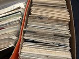 a lot of papers in a box on a table