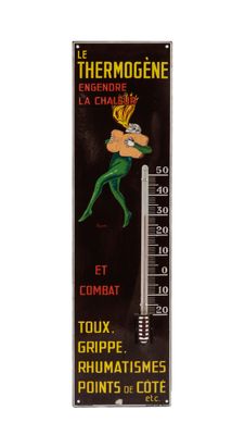 an image of a thermometer with a picture of a mermaid on it