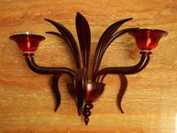 Lustre à six lumières et paire d’appliques à deux lumières e… (photo 3)