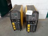 lot of two welder welders in a warehouse with a price tag on them