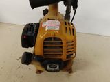 a close up of a small blower sitting on top of a floor