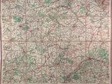 an old map of the united states with roads and highways