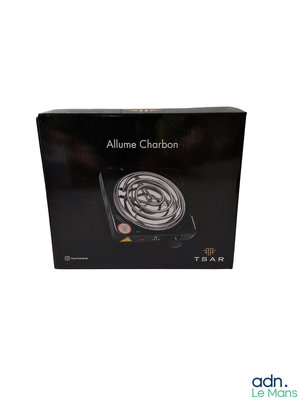 a black box with a picture of a black and white picture