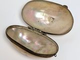 pair of mother of pearl lockes on white background