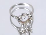bague en argent sterling ornée d'une perle au centre