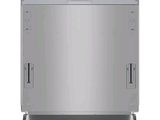 a close up of a dishwasher on a white background