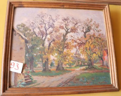 une photo d'un tableau accroché au mur