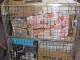 a cart that has a lot of food in it