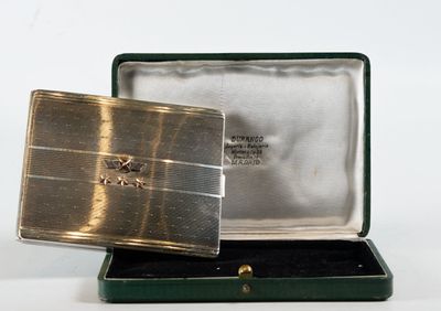 Boîte à cigarettes en argent pour le capitaine de l'armée de…