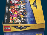 lego batman movie figures in a box on a blue background