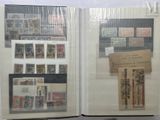 a book with a lot of stamps inside of it