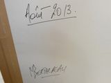 a white board with writing on it in a room