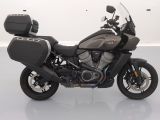 a motorcycle that is parked in a white room