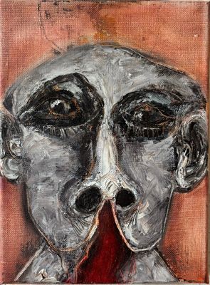 une image représentant un tableau où l'on voit un homme qui tire la langue