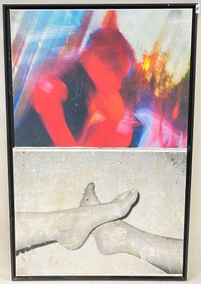 Alain RODIN. Pieds. Photographie imprimée sur toile. Signée …