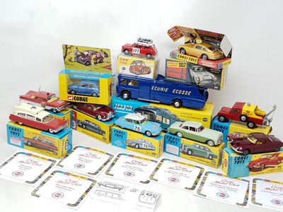 a lot of toy cars that are on the table