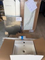 Meuble de salle de bain OSKAB, largeur 100 cm, coloris noir,… (photo 2)