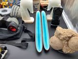 some toys that are sitting on a table