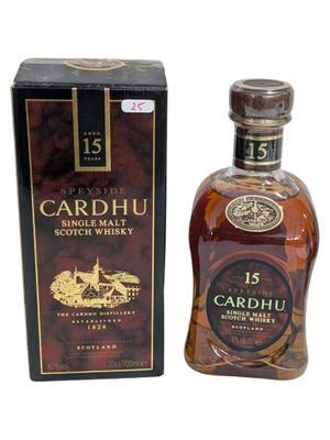 cardhu 15 year old single malt scotch whisky
