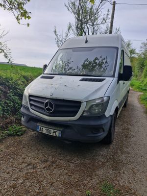 a van that is parked on the side of the road