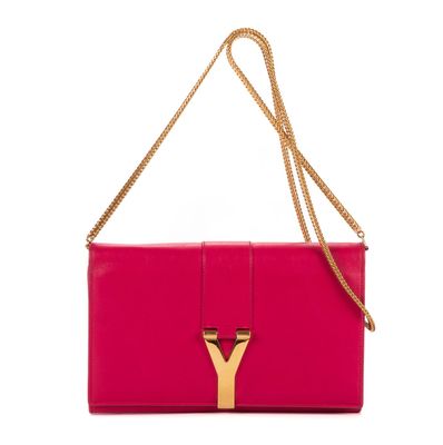 YVES SAINT-LAURENT - SAC à main modèle "Y-Ligne Clutch" en c…