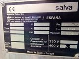 a sign on the side of a machine that says salva