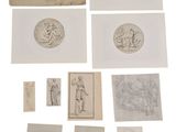 plusieurs dessins et croquis représentant des personnes et des animaux sur papier