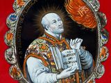 an image of a painting of a man holding a book