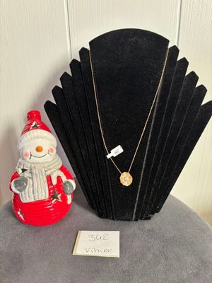 Collier en plaqué, avec pendentif fleur ronde - Neuf, suite …